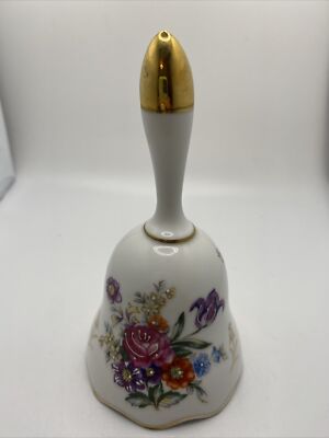 Original ArmArt Creation hand painted bell Japan floral porcelain