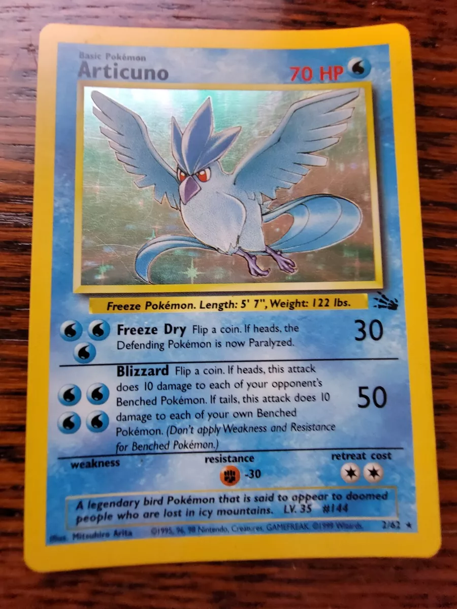  Pokemon - Articuno (2) - Fossil - Holo : Toys & Games