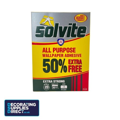 Solvite All Purpose Extra Strong Wallpaper Paste Easy Mix Wallpaper