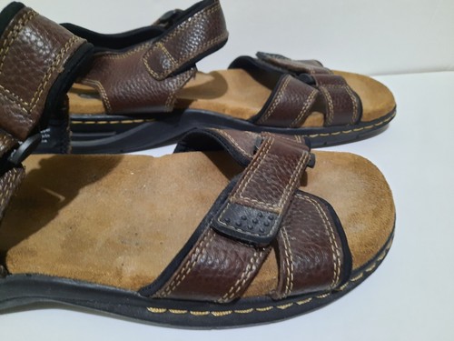 Dr Scholls Memory Foam Cool Fit Leather Sandals Mens Size 11M - Picture 4 of 8