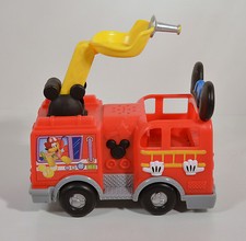 2011 Mickey Mouse Clubhouse 7" Mattel Action Figure Firetruck w/ sound Disney