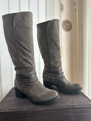 SO American Heritage Gray Riding Boots, Western Cottage Festival Equestrian, Sz7