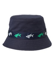 NWT Gymboree Deep Sea Adventure Shark Trim Bucket Hat Sun Hat Navy Boys 4T 5T