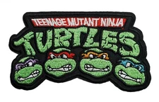 Teenage Mutant Ninja Turtle TMNT Embroidered Iron On Patch 4.5" x 2.5"