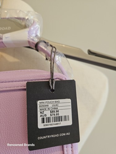 COUNTRY ROAD LILAC MINI POUCH BAG BNWT RRP $79 GREAT GIFT ! - Picture 6 of 6