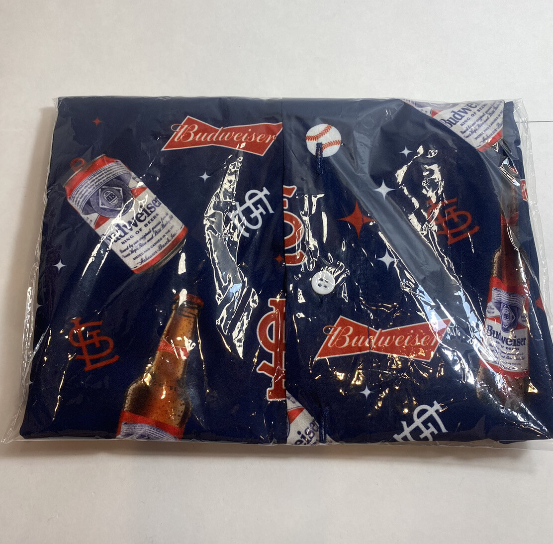 Budweiser アメリカンフットボールシャツ 44 BUDWEISER/バドワイザー メッシュフットボールTシャツ 90年前後