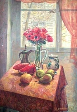 DAVID MURGINSKI (1905-1975), Oil on Board, Still Life, School Ecole de Paris