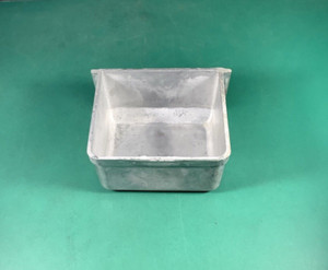 Hoei Metal Large Pet Bird Seed Cup | Old-Stock | 4-1/8" x 3-1/2" x 2-1/2"