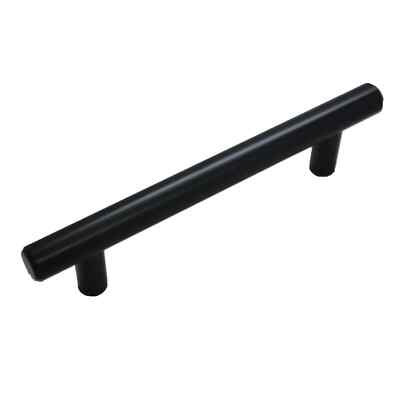 BERENSON 3-3/4'' 96mm Handle Cabinet Bar Pull Black 9545-2055-P - 10 Pack