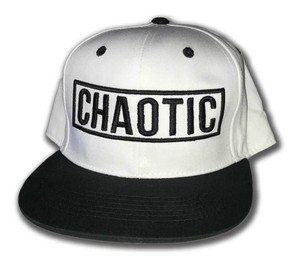 New CHAOTIC Box Logo Design CAMO Gray Snapback Cap With Flat Brim Mens Hat