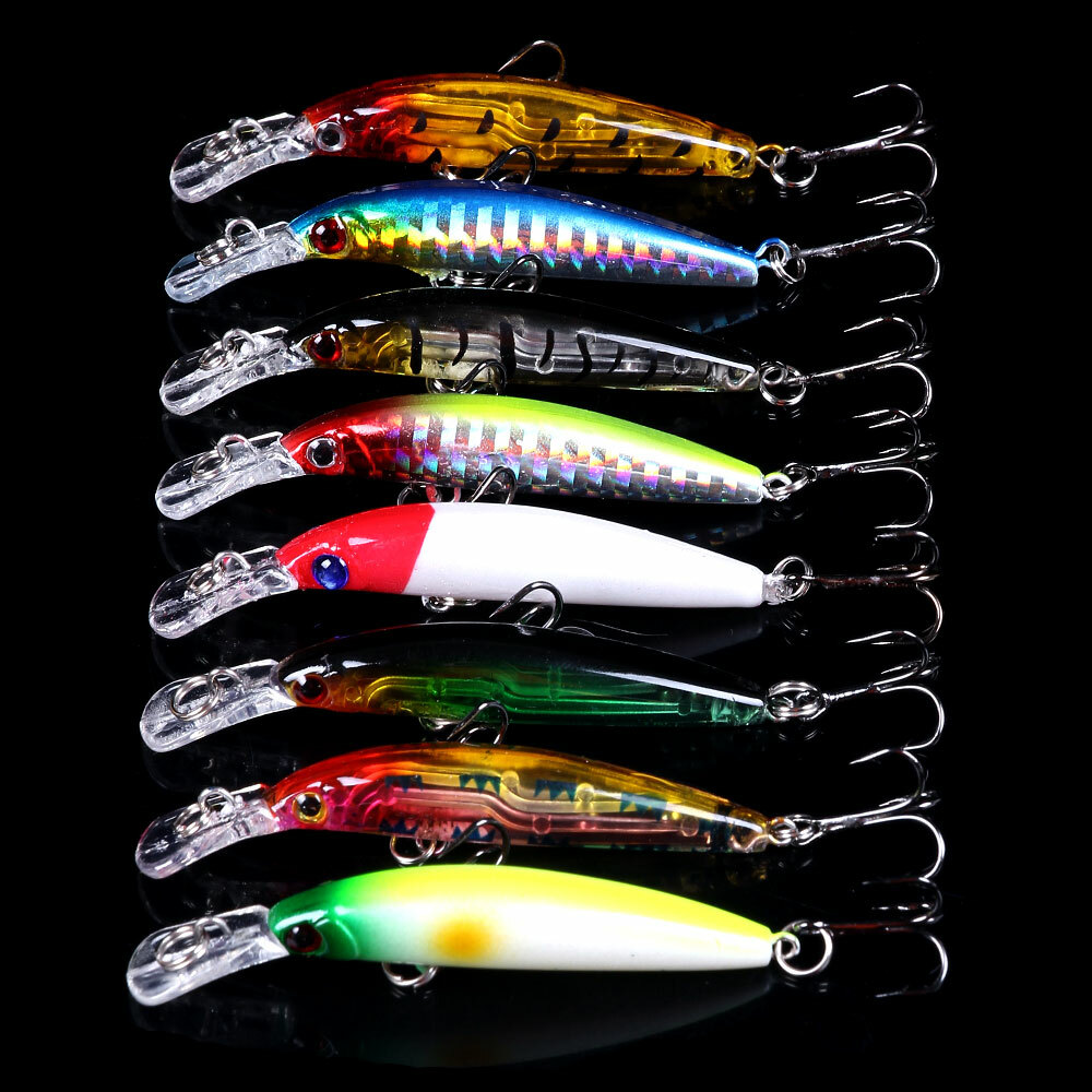 HENGJIA 5 Pezzi Calamari Jig Wobbler Bionico Pesce Persico Luccio - Foto 7