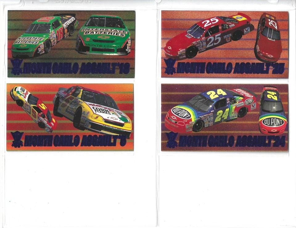 1995 Optima XL COOL BLUE PARALLEL #51 Dale Earnhardt's Car--ONE CARD ONLY! - Image 2 of 4