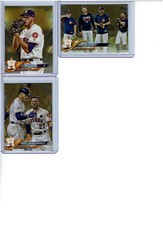 2018 Topps Series 1 & 2 Houston Astros (3) Card Lot Gold Musgrove, Team Card  