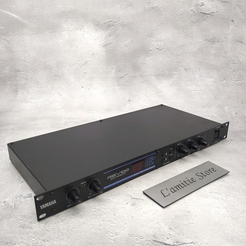 Yamaha REV100 Digital Reverberator Reverb Rack Effects Digital Japan Black Used - Picture 10 of 13