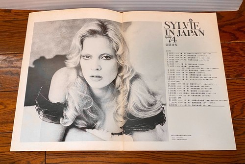 Sylvie Vartan In Japan 1974 Concert Tour Program Book with Flyer Papers - Picture 13 of 14