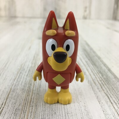 Bluey Friend RUSTY Red Kelpie Dog School Friend Replacement Figure Blue NEW