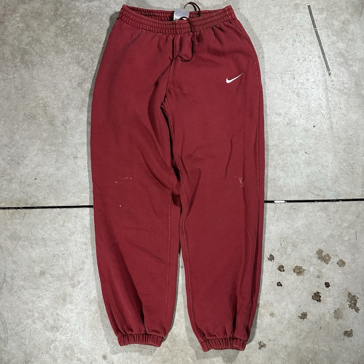 Vintage Nike Red Jogger Sweatpants Faded Baggy Size S Y2K Vintage Nike Red Jogger Sweatpants Faded Baggy Size S Y2K