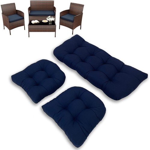 Outdoor Cushion Set Tufted Waterproof Seat Cushion for Armchair Loveseat Settee - Picture 84 of 98