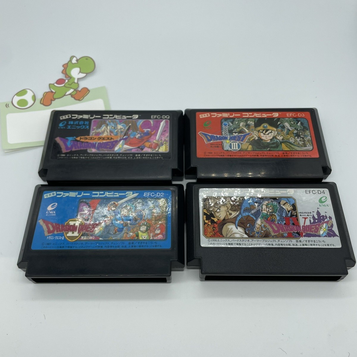 Famicom Dragon Quest Warrior I II III IV 1 2 3 4 Nitendo