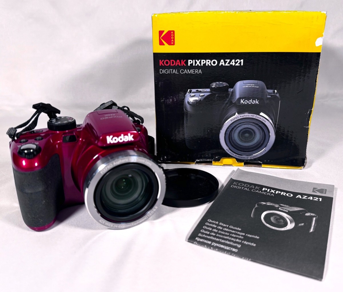 Zoom Lens Kodak Pixpro Astro Zoom Az421 Kodak PIXPRO AZ421 Digital Camera  (White) AZ421W B&H Photo Video