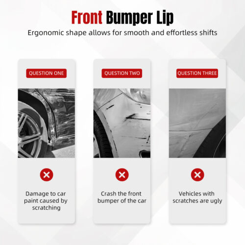 Glossy Black Front Bumper Splitter Lip Spoiler + Strut Rods For Audi A4 B6 B7 B8 - Picture 6 of 20