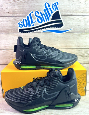 NIKE LEBRON WITNESS VI BLACK/VOLT CZ4052-004 SIZE 7.5 NIB NO LID