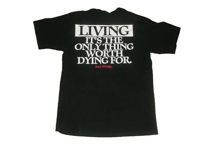 Vintage 90s No Fear T-Shirt Sz L 90's 2-sided RARE Single Stitch