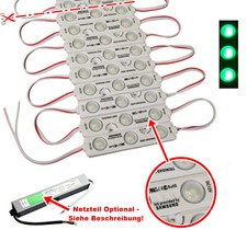 1 To 20 3er LED Module - Green - With Without Supply 230V 12V Advertising