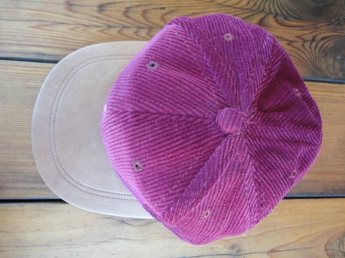 Vtg Twelve Bridges Golf Club Hat Imperial Corduroy & Suede Strap back Made USA - Bild 4 von 12