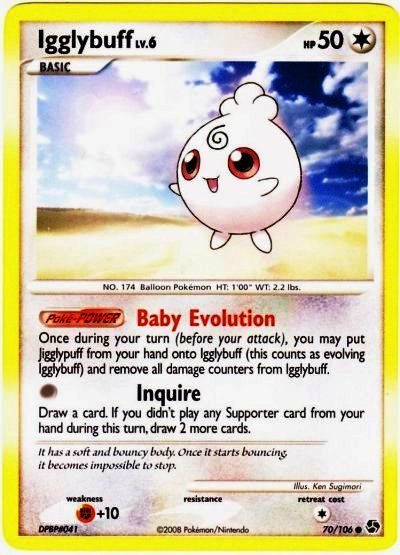 Igglybuff 70/106 D&P Great Encounters Common MINT! Pokemon