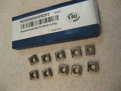 H.BILZ SCHX090304FRZP2 H0223 Wendeschneidplatte P2 HW-(P10-P40) Insert 10PK