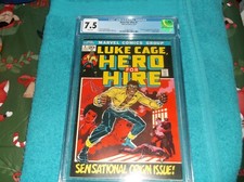 Luke Cage Hero For Hire #1 CGC 7.5 AWSOME Mar...