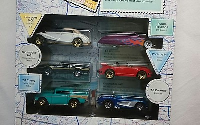 HOT WHEELS CRUISIN AMERICA SET OF 6 CARS 1996 TARGET EXCLUSIVE DIE