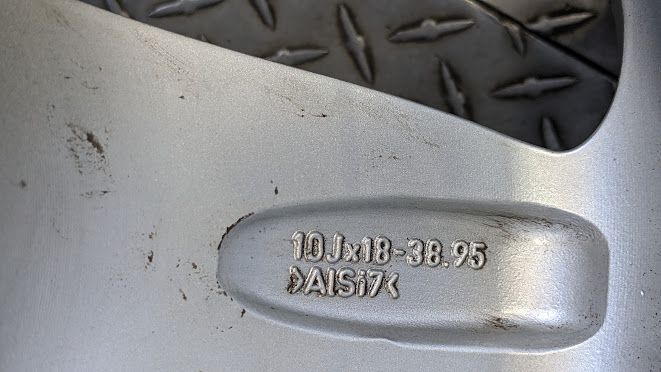 FERRARI 360 SPIDER PART SET OF 4 ORIGINAL WHEELS FERRARI SILVER 164173 164175...