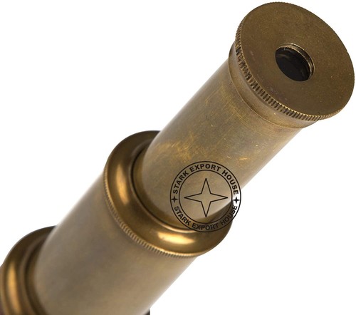 Antique Brass Telescope Marine Handheld Spyglass Telescope Binoculars 6 Inch - Picture 2 of 8