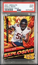 Khalil Mack 2021 Panini Absolute Explosive Gold #E40 PSA 9 MINT SSP 03/10 POP 2