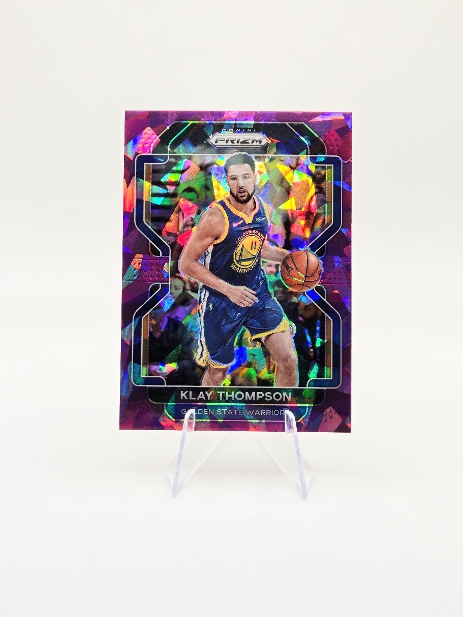Klay Thompson 2021-22 Panini Prizm Purple Ice SP /149 #92 Warriors