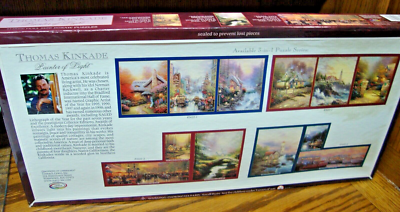 Thomas Kinkade Deluxe Puzzle Set SEALED Three Full-Size Jigsaw