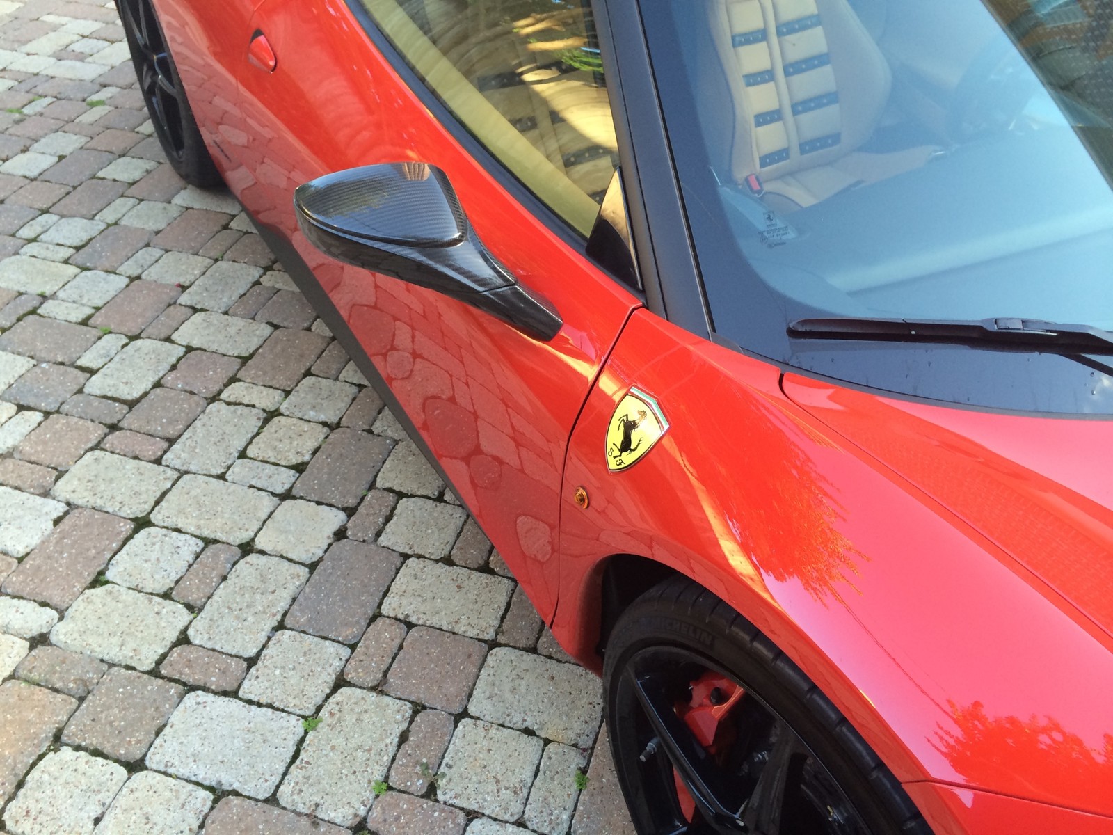 Ferrari 458 Italia / Speciale Carbon Fiber Outer Mirror Housings Assemblies