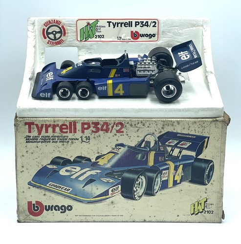 1977# TYRRELL P34/2 DEPAILLER BURAGO SCALA 1:14  NUOVA IN BOX#NIB [BA] - Foto 1 di 12