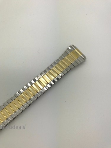 16mm 18mm 20mm 22mm Oro Plata Acero Inoxidable Elastizado Corda de Reloj Expansión Para Hombre Como Nuevo - Imagen 12 de 31