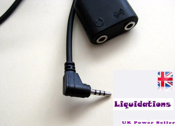Divisor estéreo 2,5 mm TRRS enchufe de 4 polos a micrófono de 3,5 y adaptador de conector para auriculares Foto 2 de 4