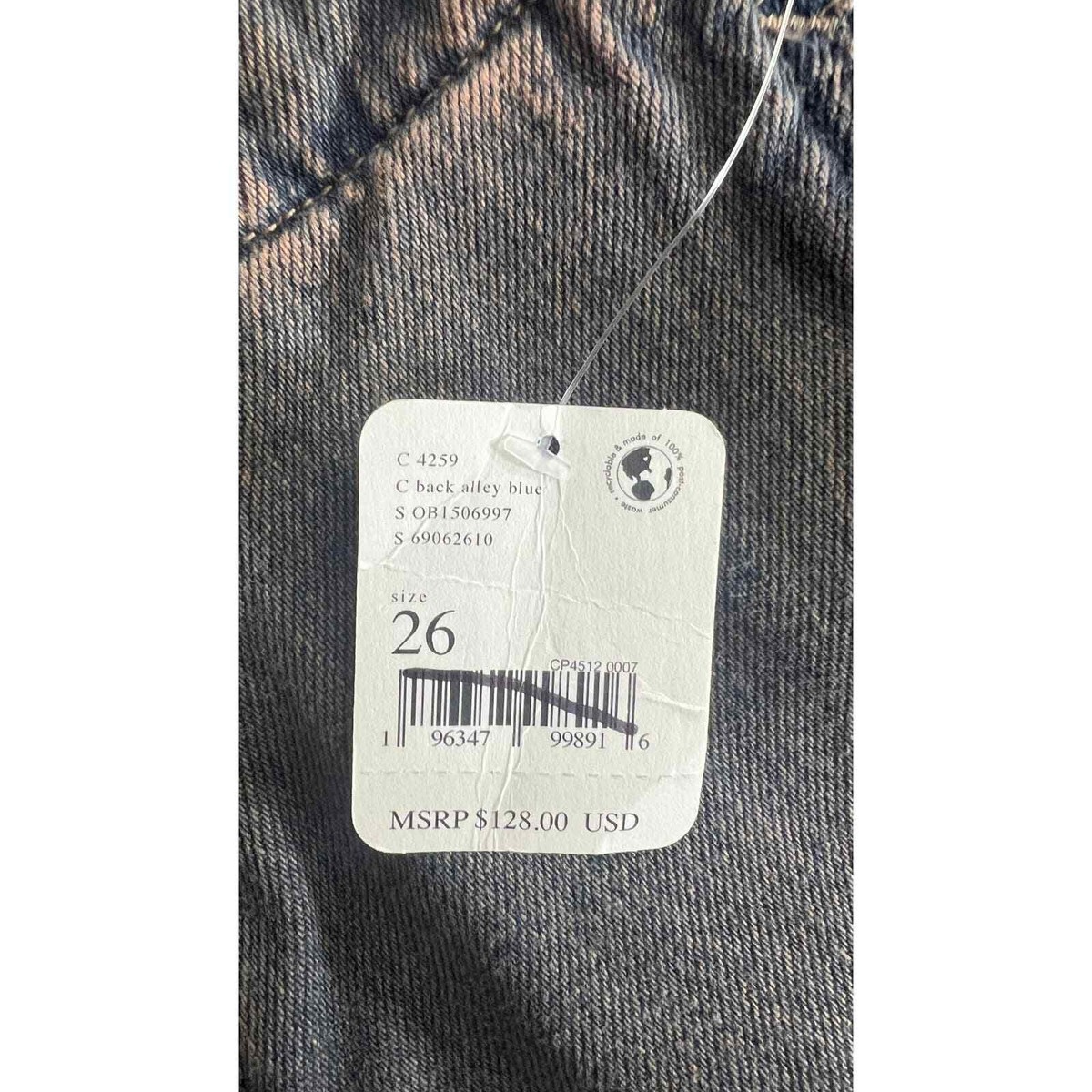 Free People The Castella Low Rise Boot Cut NWT size 26 we the free
