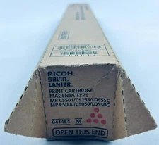 Genuine Ricoh Savin Lanier 841454 Print Cartridge Magenta MP C5501 / C9155
