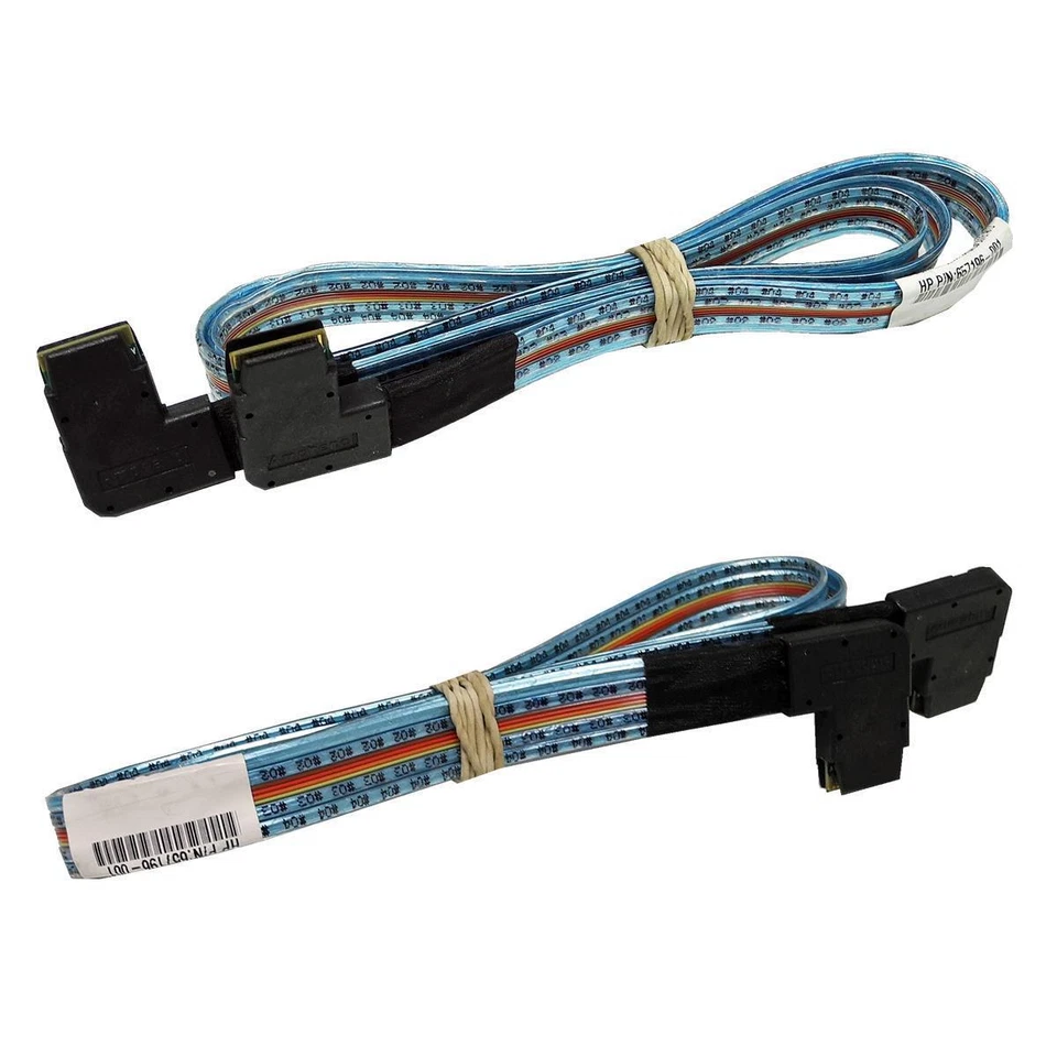 HP ProLiant DL360p Gen8 SAS Cable SFF-8087/SFF-8087 50cm 654073-001 667874-001 - Image 2 of 3