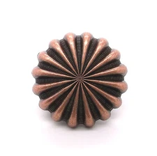 Pinwheel Concho Antique Copper 1" (2.5 cm) by Stecksstore 2257-10