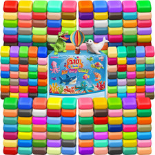 Air Dry Clay 210 Colors, Modeling Clay for Kids DIY Molding Magic Clay, Includ
