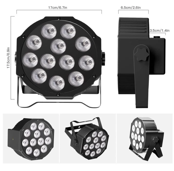 Rechargeable Par Lights RGBW 4-in-1 LED Uplights Battery Powered Stage Lights... - Image 2 of 4