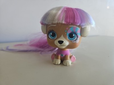 VIP Pets Surprise Blue Teal Pink White Color Long Hair 4  Toy Dog Puppy