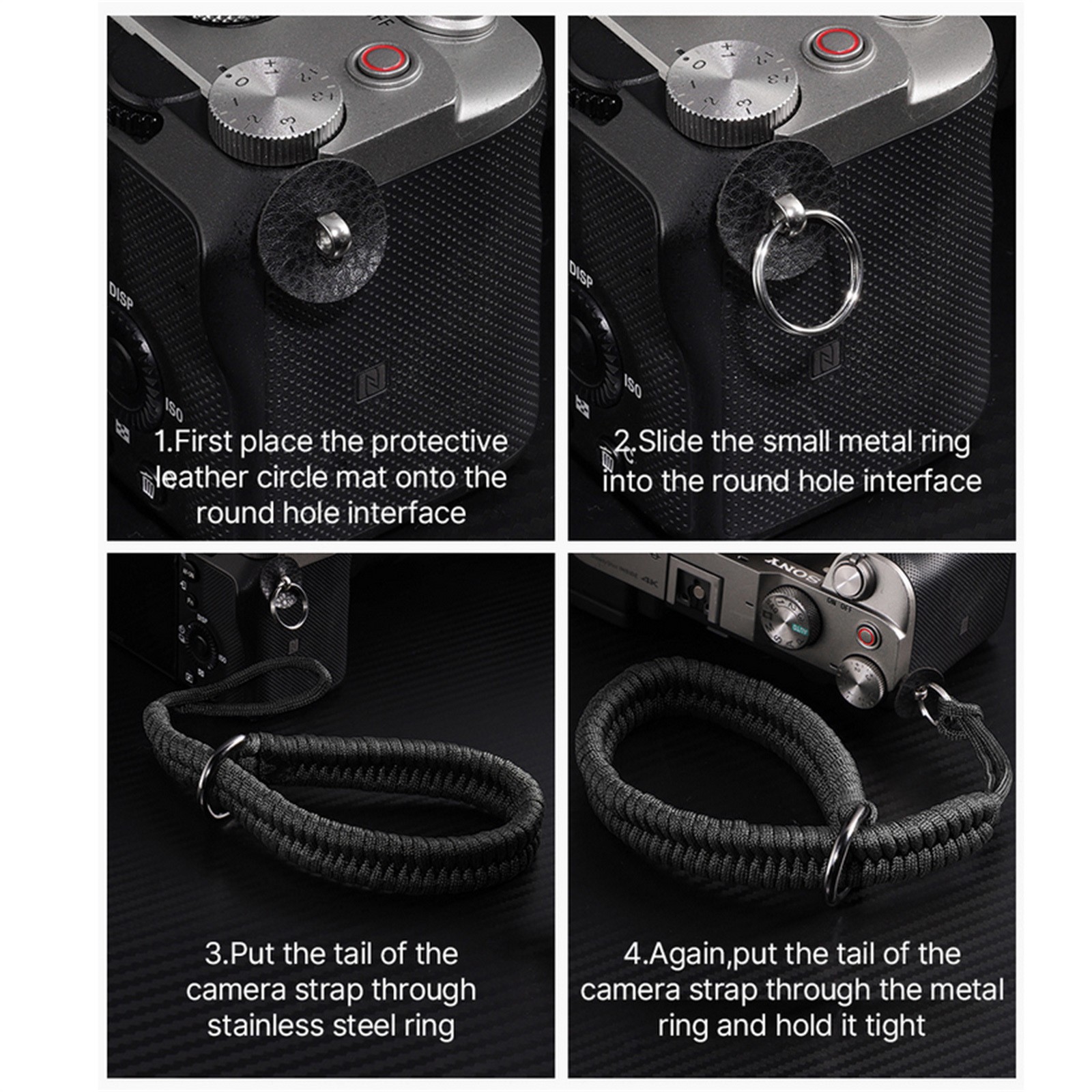 35cm Nylon Camera Hand Wrist Strap For Canon Nikon Sony Leica DSLR SLR;